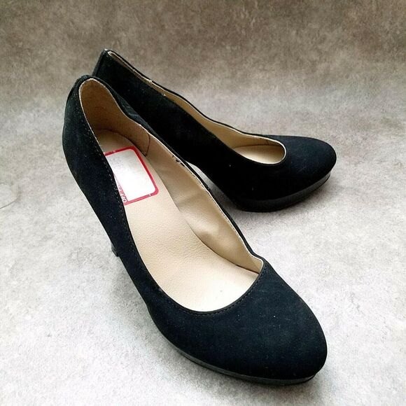 Unlisted Womens Sz 6 M Black Slip On 4" Heels Platform Pumps - Picture 5 of 11